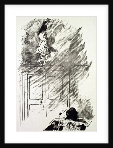 Illustration for 'The Raven', by Edgar Allen Poe, 1875 by Edouard Manet