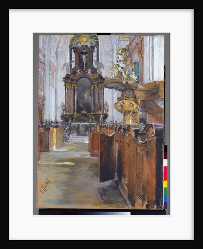 Interior of St. Michaelis in Hamburg, 1890 by Gotthardt Johann Kuehl