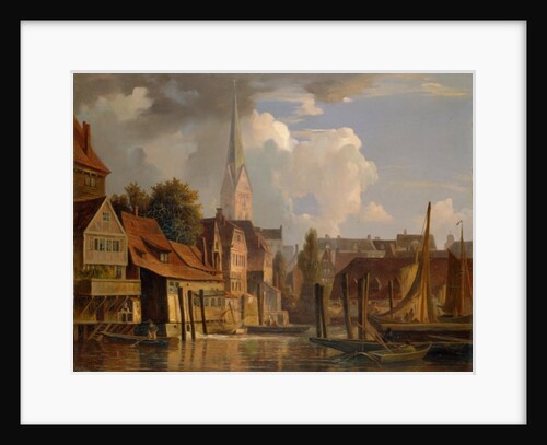 The Kleine Alster in 1842, 1842 by Adolf Vollmer