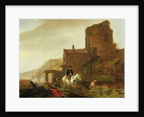 Rider and Bather by Philips Wouwermans or Wouwerman