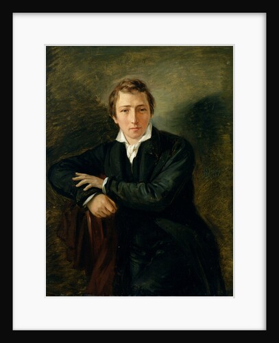 Portrait of Heinrich Heine 1831 by Moritz Daniel Oppenheim