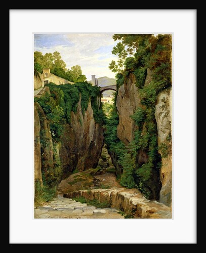 Rocky Ravine at Sorrento, 1823 by Heinrich Reinhold