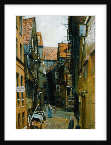 The Matthiasstrasse in Hamburg, 1891 by Franz Skarbina