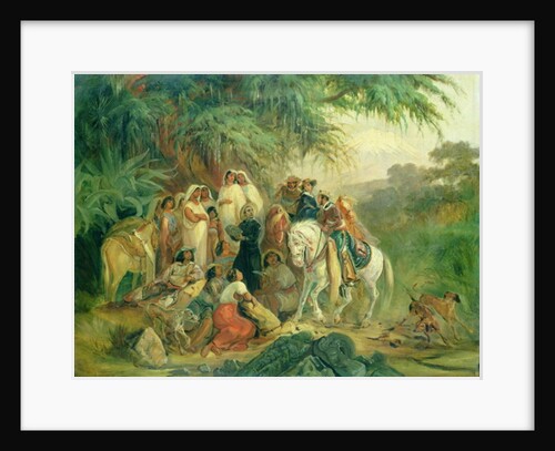 Folk scene in Pico de Orizaba, Mexico by Johann Moritz Rugendas