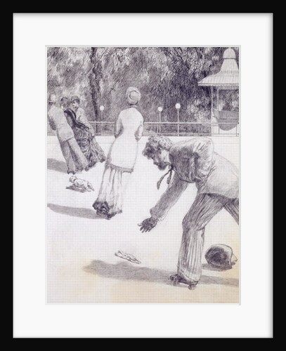 Action from 'Paraphrase on the Discovery of a Glove', pub. 1881, 1878 by Max Klinger