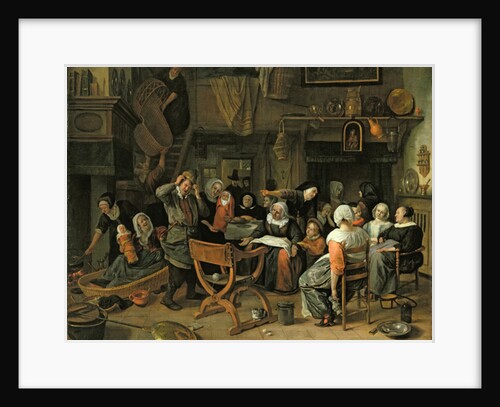 The Christening Feast, 1668 by Jan Havicksz. Steen