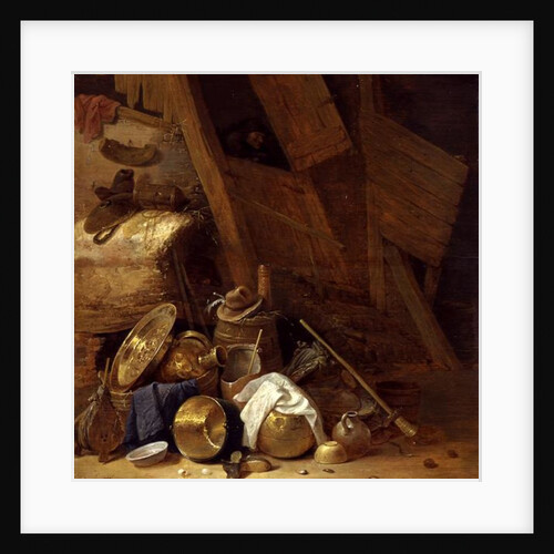 Still Life inside a Barn, 1634 by Herman the Younger Saftleven