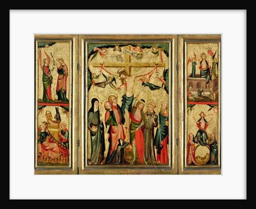 Triptych depicting the Crucifixion of Christ, c.1350 by Master of Cologne