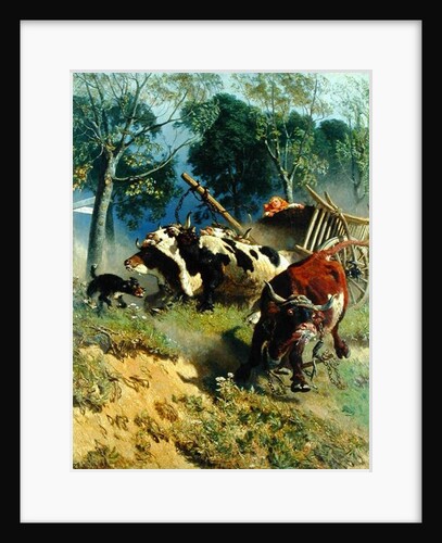 The team of oxen breaks loose by Teutwart Schmitson