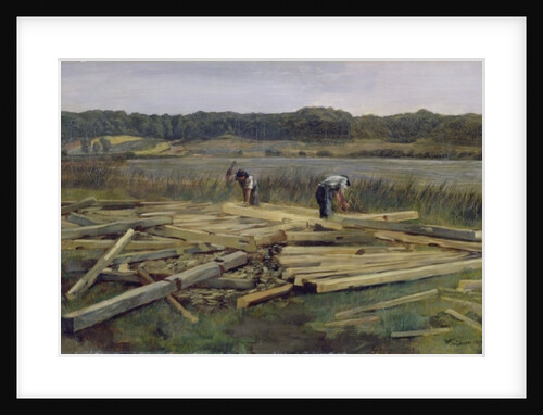 Building Site at Wesslingersee, 1876 by Heinrich Wilhelm Truebner