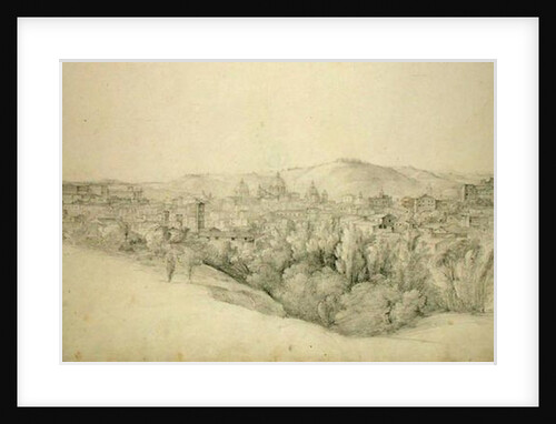 View from the Sabine hills over Tivoli in Campania with the gorge of the Anio on the right by Joachim Faber