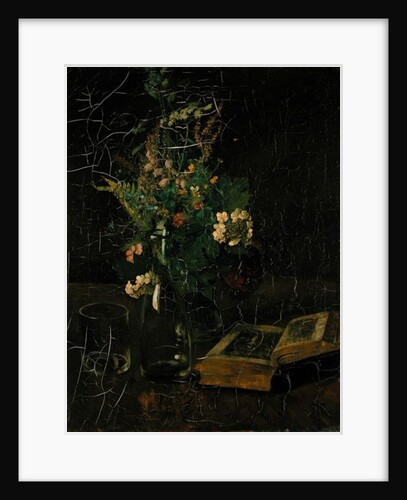 Still Life with a Bunch of Flowers and a Bible, 1872 by Hans Thoma