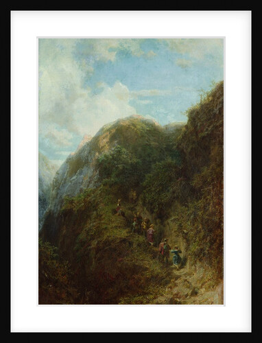 Tourists in the Mountain by Carl Spitzweg