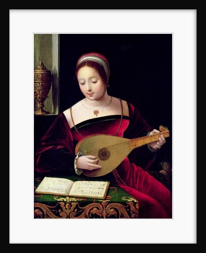 Mary Magdalene Playing the Lute by Master of the Female Half Lengths