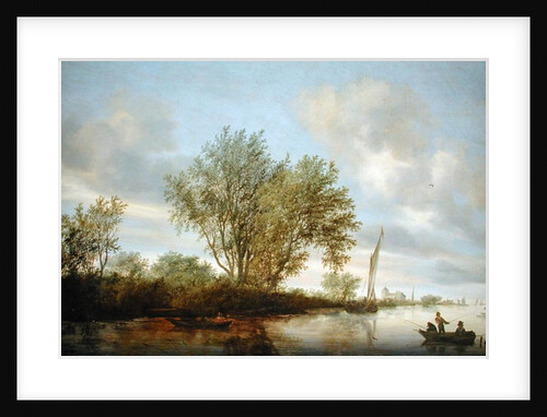 River Landscape, 1645 by Salomon van Ruisdael or Ruysdael