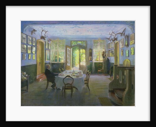 The Hall of the Manor House in Waltershof, 1894 by Hans Olde