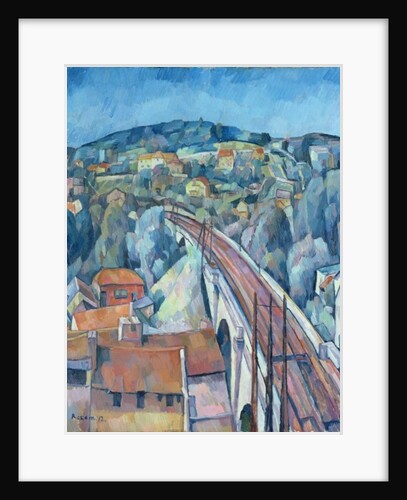 The Railway Bridge at Meulen by Walter Rosam