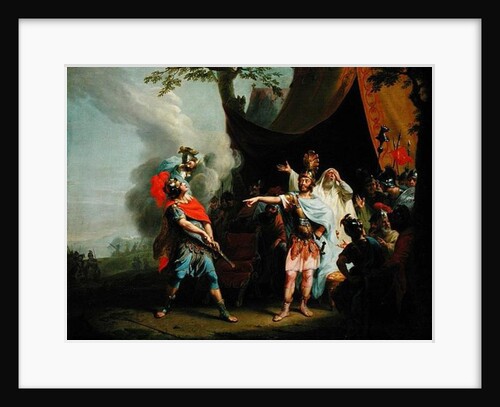 Achilles has a dispute with Agamemnon, 1776 by Johann Heinrich Tischbein