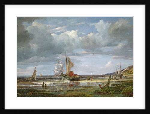 The Elbe at Blankenesee, 1844 by Adolf Vollmer