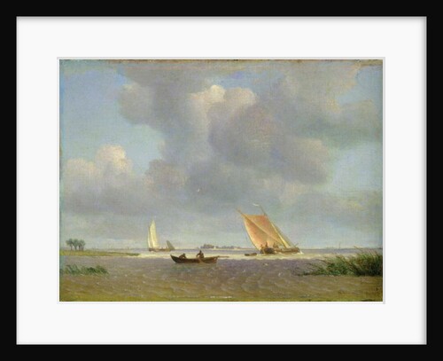 A fresh breeze on the Elbe, c.1830 by Adolf Vollmer