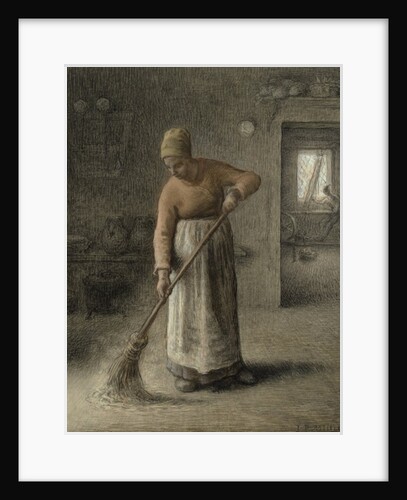 A Farmer's wife sweeping, 1867 by Jean-Francois Millet