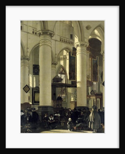 Interior of a church by Emanuel de Witte