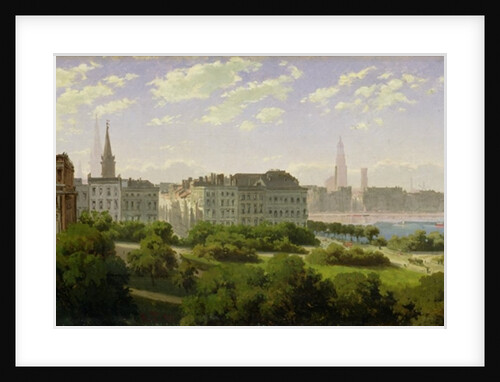 The Hamburg Kunsthalle and the Wallanlagen at the Glockengiesserwal, 1875 by Rudolf von Turcke