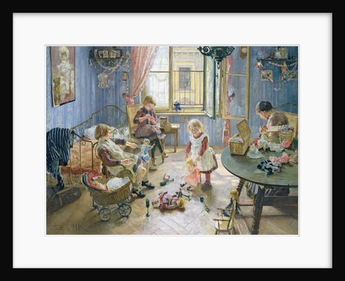 The Nursery, 1889 by Fritz von Uhde