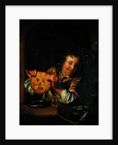 Boy with Pancakes by Godfried Schalcken