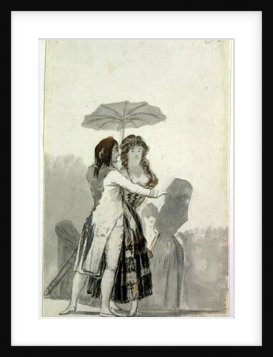 Couple with a Parasol by Francisco Jose de Goya y Lucientes
