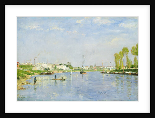 The Canal Saint-Denis by Stanislas Victor Edouard Lepine