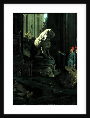 Detail of 'Capriccio with Motifs from Padua', c.1756 by Canaletto