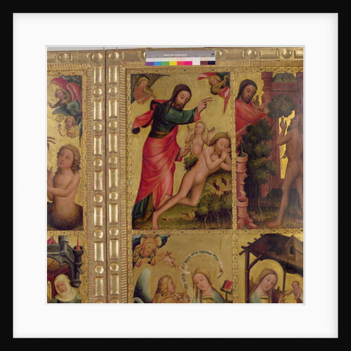 The Creation of Eve, a panel from the Grabower Altar, the High Altar of St. Petri in Hamburg by Master Bertram of Minden