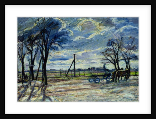 Suburban Landscape in Spring by Waldemar Rosler