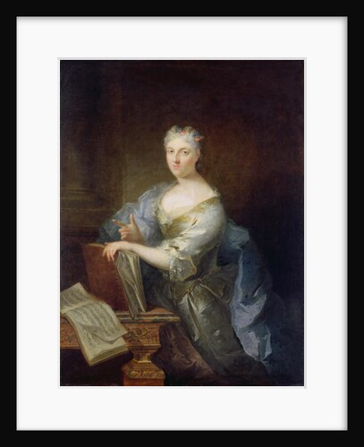 Portrait of the singer Marie-Louise Desmatins by Robert Tournieres