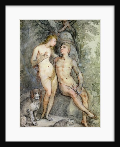 Adam and Eve by Hendrik Goltzius