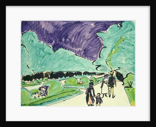 Entrance to a large garden in Dresden, 1905 by Ernst Ludwig Kirchner