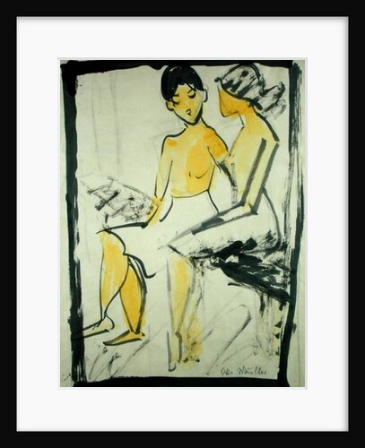 Two Young Girls, c.1911 by Otto Muller or Mueller