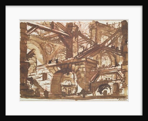 Drawing of an Imaginary Prison by Giovanni Battista Piranesi