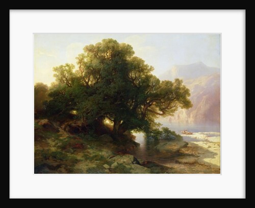 View of Lake Thuner, 1854 by Alexandre Calame