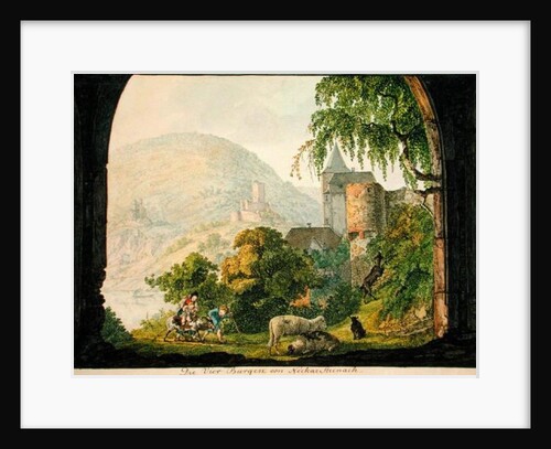 The Four Castles of Neckar Steinach by Carl Philipp Fohr
