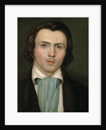 Portrait of a young man by Rudolph Friedrich Wasmann