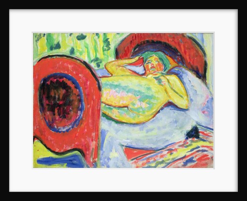 Reclining Nude by Ernst Ludwig Kirchner