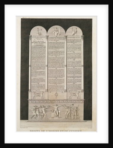 French Declaration of the Rights of Man and the Citizen by Alexandre Evariste Fragonard