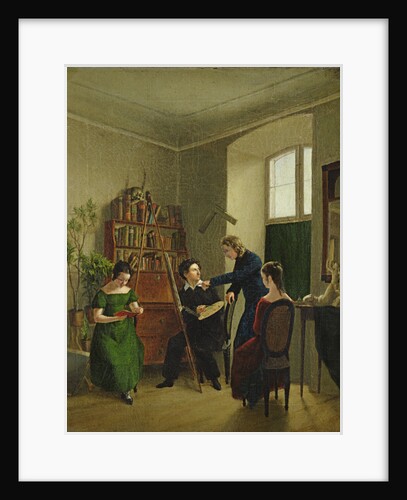 The Artist in His Studio, 1828 by Louis Asher