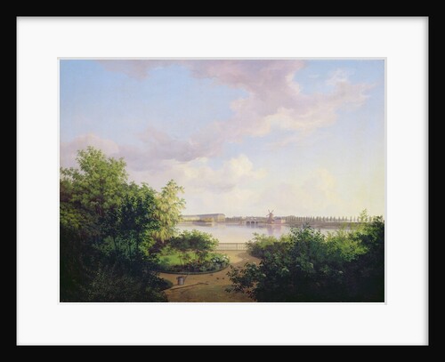 The Garden of Johannes Amsinck on the Binnenalster, 1837 by Marcus Johann Haeselich
