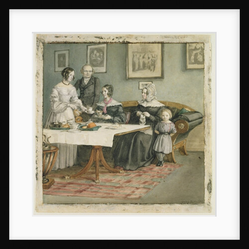 Professor Johannes Classen and Family, 1840 by Carl Julius Milde