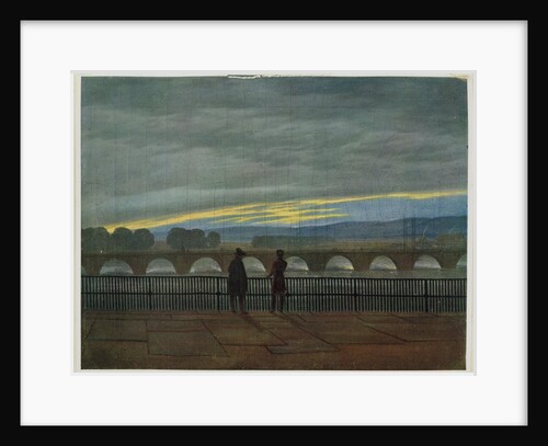 August Bridge in Dresden by Caspar David Friedrich