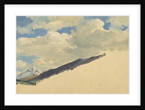 Study of Clouds with Mountain Tops, 1830 by Jacob Gensler