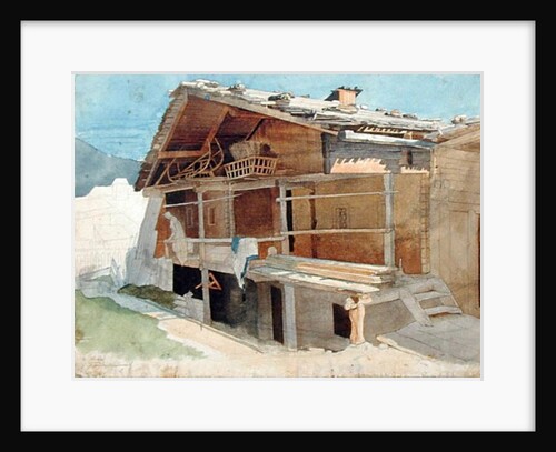 Farmhouse Under Construction, 1829 by Jacob Gensler